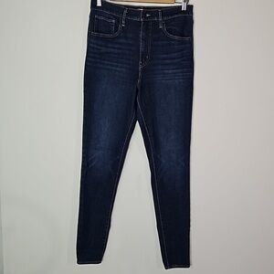 Levi's dark wash 30x30 mile high super skinny jeans